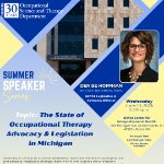 GVSU Occupational Therapy Department's Summer Speaker Series - session 1 - RSVP on June 10, 2026
